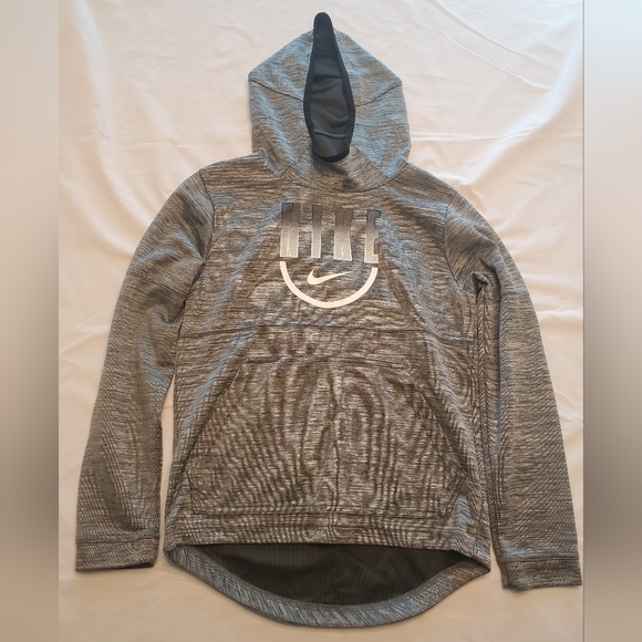 Nike Other - NIKE Dri-Fit Boy's Pull-Over Hoodie Therma Fit Youth Large Grey Style AQ4242-050
